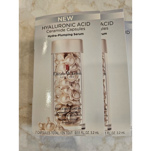 Elizabeth Arden Other - Elizabeth Arden 3 PACK Hyaluronic Acid Ceramide Caps Hydra-Plumping Serum‎ 7ct